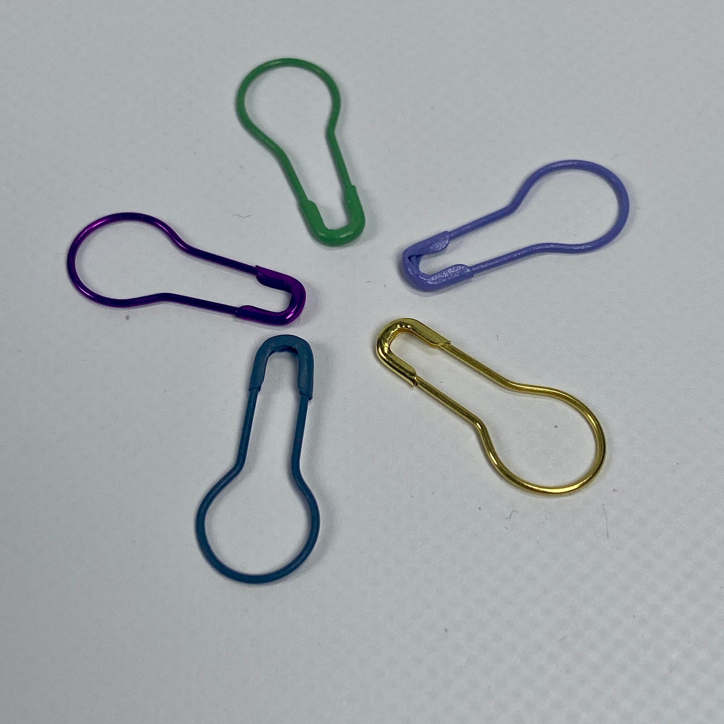 Metal stitch markers - multi colour - The Sock Knittery