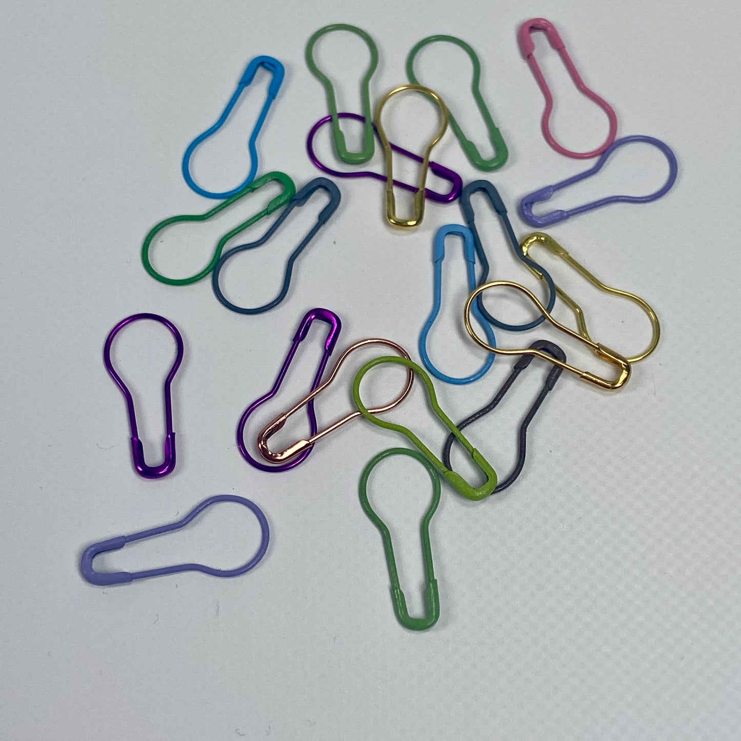 Multi colour metal Stitch Markers - The Sock Knittery