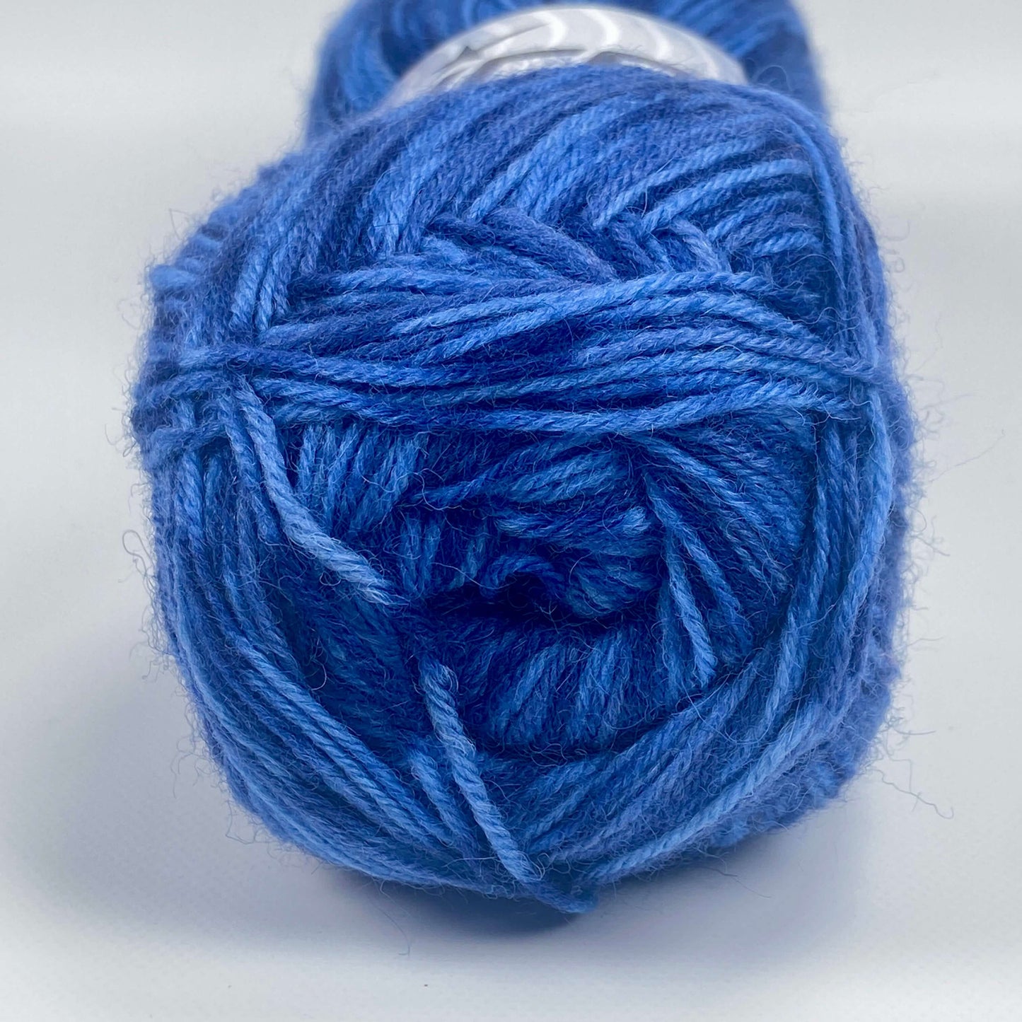 Ball of blue shades sock yarn by Ice Yarns - The Sock Knittery